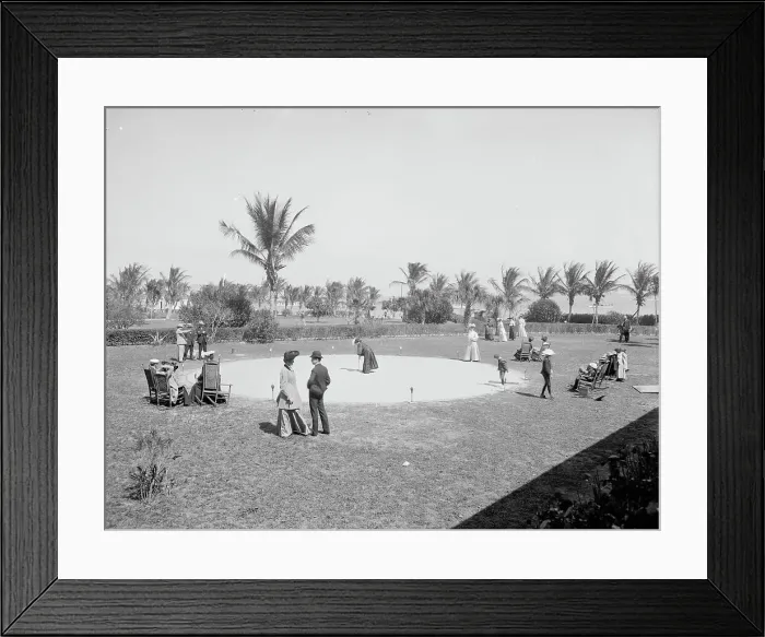 Framed Print : Clock golf at the Royal Palm [Hotel], Miami, Fla. c1905. Creator: Unknown