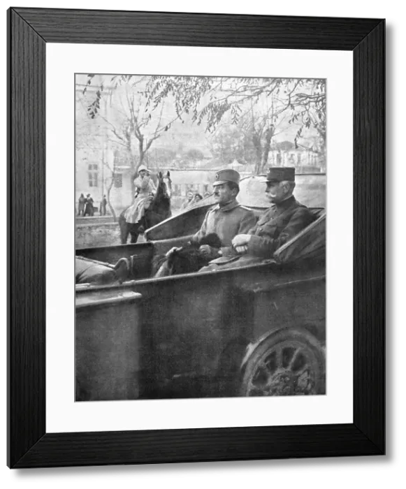 Framed Print : Le Prince de Serbie et le general Sarrail entrant a Monastir (21 nov 1916), 1916. Creator: Unknown Framed Print : Le Prince de Serbie et le general Sarrail entrant a Monastir (21 nov 1916), 1916. Creator: Unknown