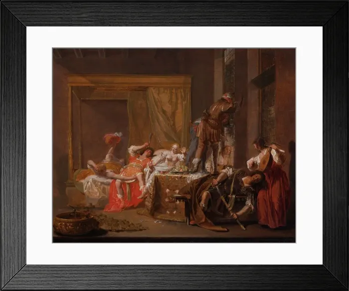 Framed Print : Scene from the Wedding of Messalina and Gaius Sillius, c.1645-c.1650. Creator: Nikolaus Knüpfer Framed Print : Scene from the Wedding of Messalina and Gaius Sillius, c.1645-c.1650. Creator: Nikolaus Knüpfer