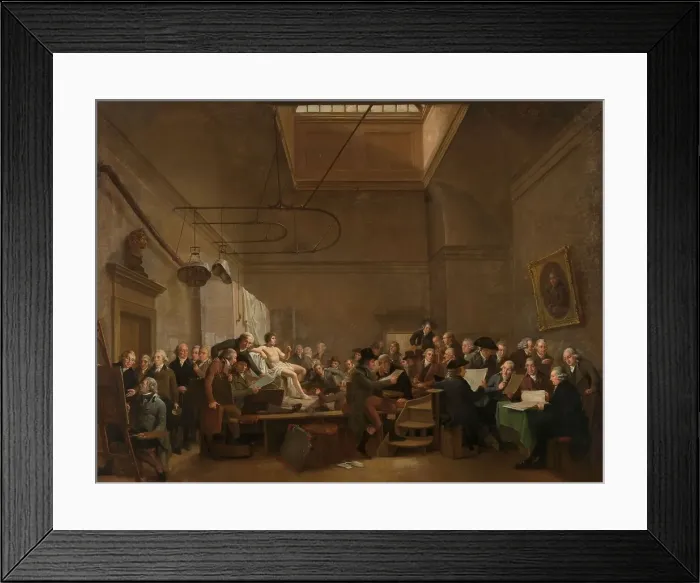 Framed Print : The Drawing Gallery of the Felix Meritis Society, 1801. Creator: Adriaan De Lelie Framed Print : The Drawing Gallery of the Felix Meritis Society, 1801. Creator: Adriaan De Lelie