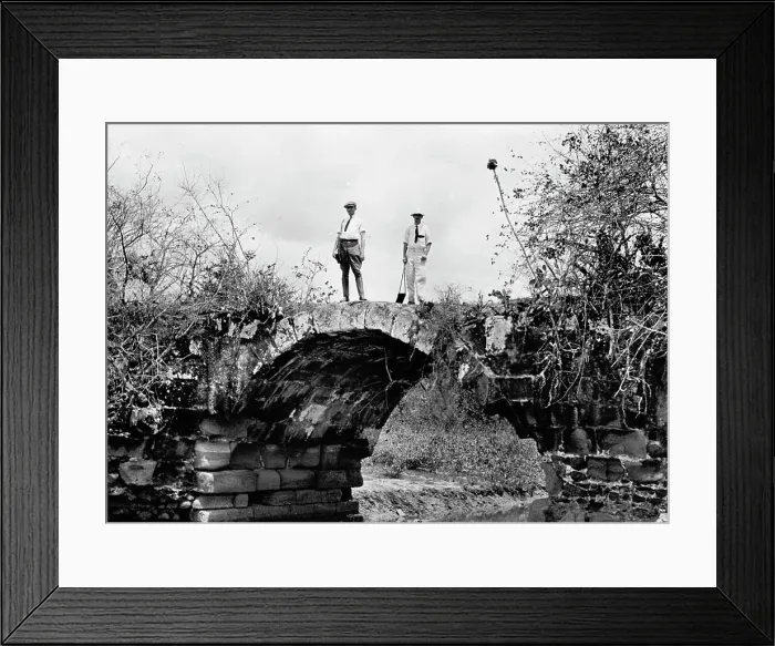Framed Print : Stone arch, King's Highway bridge, Panama, c.between 1910 and 1920. Creator: Unknown Framed Print : Stone arch, King's Highway bridge, Panama, c.between 1910 and 1920. Creator: Unknown