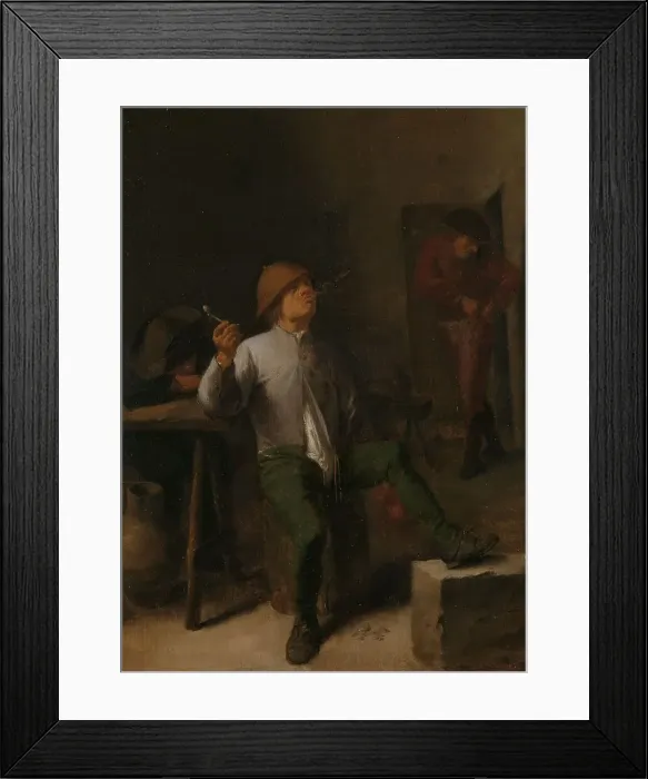 Framed Print : The Smoker, c.1635-c.1640. Creator: Adriaen Brouwer Framed Print : The Smoker, c.1635-c.1640. Creator: Adriaen Brouwer