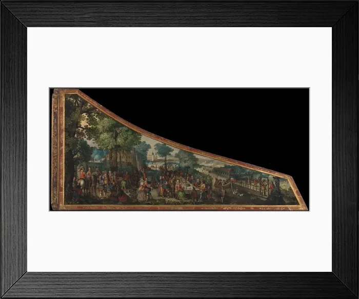 Framed Print : Lid of a harpsichord, 1626. Creator: Philip Schey Framed Print : Lid of a harpsichord, 1626. Creator: Philip Schey