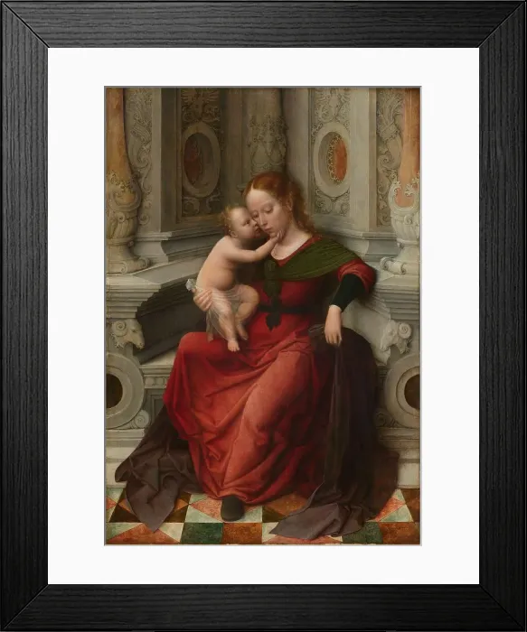 Framed Print : Virgin and Child, c.1530-c.1540. Creator: Adriaen Isenbrandt Framed Print : Virgin and Child, c.1530-c.1540. Creator: Adriaen Isenbrandt