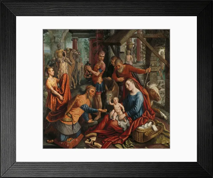 Framed Print : The Adoration of the Magi, c.1560. Creator: Pieter Aertsen Framed Print : The Adoration of the Magi, c.1560. Creator: Pieter Aertsen