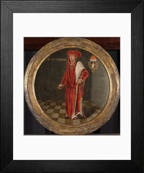 Framed Print : Portrait of Charles the Bold, Duke of Burgundy, c.1460-c.1480. Creator: Anon Framed Print : Portrait of Charles the Bold, Duke of Burgundy, c.1460-c.1480. Creator: Anon
