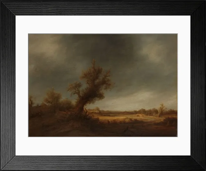 Framed Print : Landscape with an old oak, c.1639-c.1641. Creator: Adriaen van Ostade Framed Print : Landscape with an old oak, c.1639-c.1641. Creator: Adriaen van Ostade