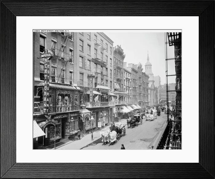 Framed Print : Mott Street, New York, N.Y. c1905?. Creator: Unknown Framed Print : Mott Street, New York, N.Y. c1905?. Creator: Unknown