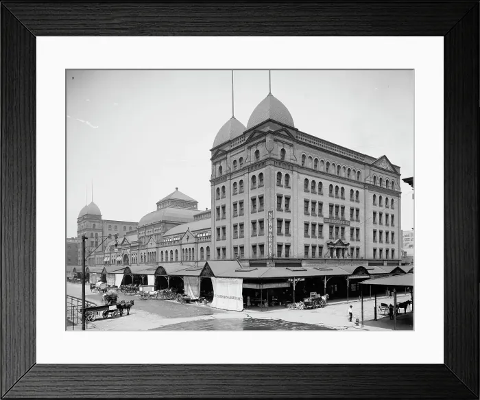 Framed Print : Sheriff Street Market, Cleveland, O[hio], c1905. Creator: Unknown