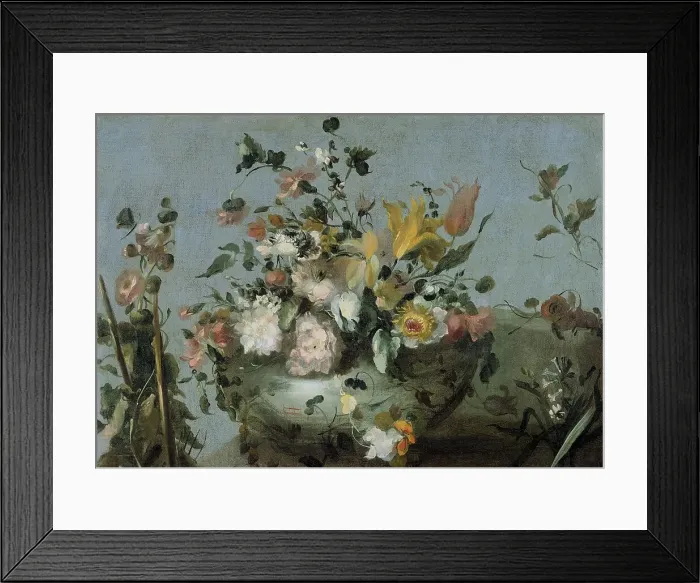 Framed Print : Flowers, c.1700-c.1799. Creator: Anon Framed Print : Flowers, c.1700-c.1799. Creator: Anon
