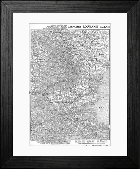 Framed Print : Carpathes-Roumanie-Balkans; supplement a L'Illustration du 9 december 1916, 1916. Creator: Unknown Framed Print : Carpathes-Roumanie-Balkans; supplement a L'Illustration du 9 december 1916, 1916. Creator: Unknown