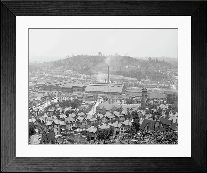 Framed Print : Plant of the Westinghouse Air Brake Co. Wilmerding, Pa. c1905. Creator: Unknown Framed Print : Plant of the Westinghouse Air Brake Co. Wilmerding, Pa. c1905. Creator: Unknown