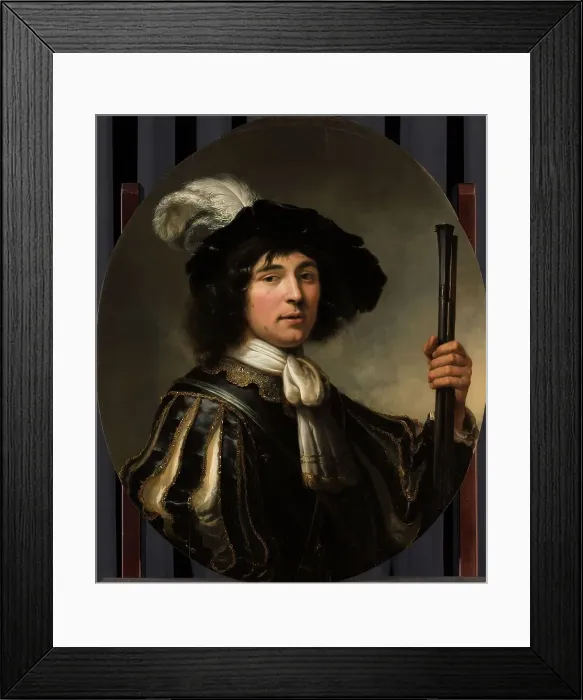 Framed Print : Portrait of a Young Man, possibly Jacob Francken (1627-after 1656), c.1651. Creator: Aelbert Cuyp Framed Print : Portrait of a Young Man, possibly Jacob Francken (1627-after 1656), c.1651. Creator: Aelbert Cuyp