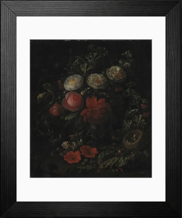 Framed Print : Flowers, 1672-1708. Creator: Elias Van Den Broeck Framed Print : Flowers, 1672-1708. Creator: Elias Van Den Broeck