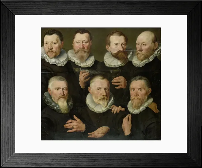 Framed Print : The Company of Captain Pieter Dircksz Hasselaer and Lieutenant Jan Gerritsz Hooft, Amsterdam, c.1595 Creator: Circle of Pieter Pietersz Framed Print : The Company of Captain Pieter Dircksz Hasselaer and Lieutenant Jan Gerritsz Hooft, Amsterdam, c.1595 Creator: Circle of Pieter Pietersz