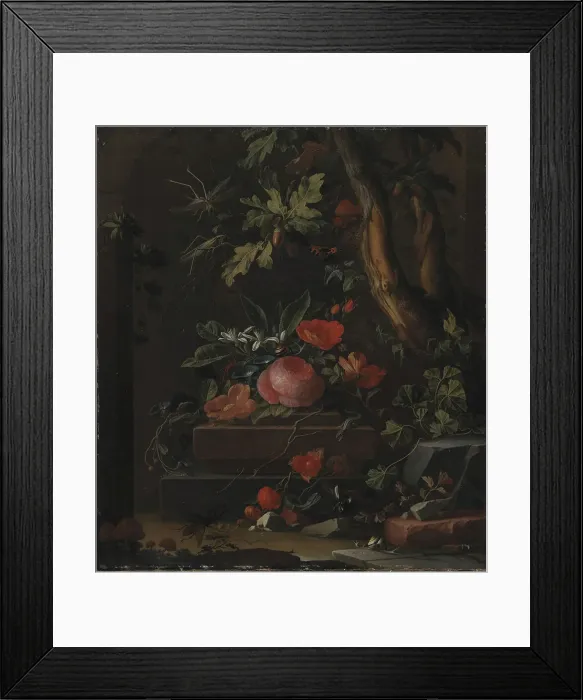 Framed Print : Flowers, 1672-1708. Creator: Elias Van Den Broeck Framed Print : Flowers, 1672-1708. Creator: Elias Van Den Broeck