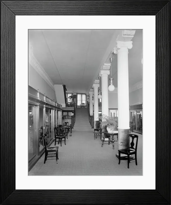 Framed Print : E.M. Bigsby Co. show rooms, ground floor, main reception room, between 1900 and 1915. Creator: Unknown Framed Print : E.M. Bigsby Co. show rooms, ground floor, main reception room, between 1900 and 1915. Creator: Unknown
