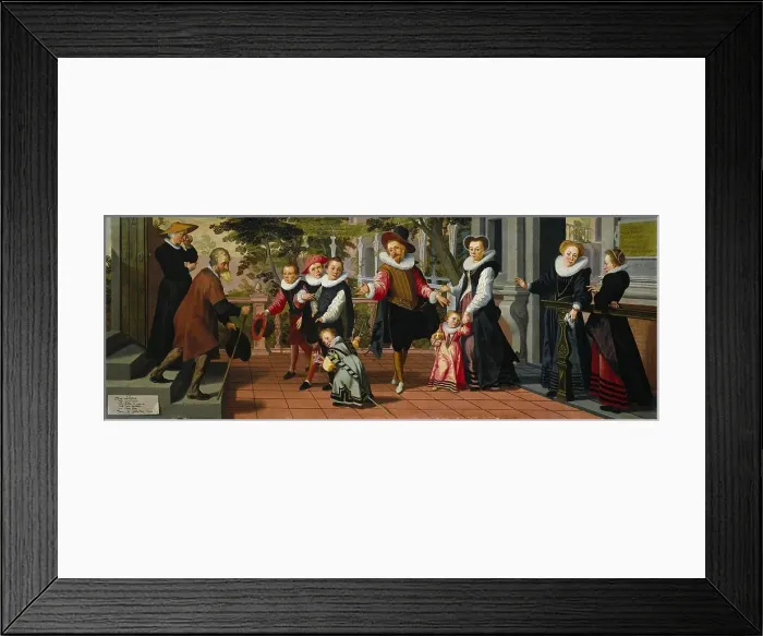 Framed Print : Rich Children, Poor Parents, 1599. Creator: Aert Pietersz Framed Print : Rich Children, Poor Parents, 1599. Creator: Aert Pietersz
