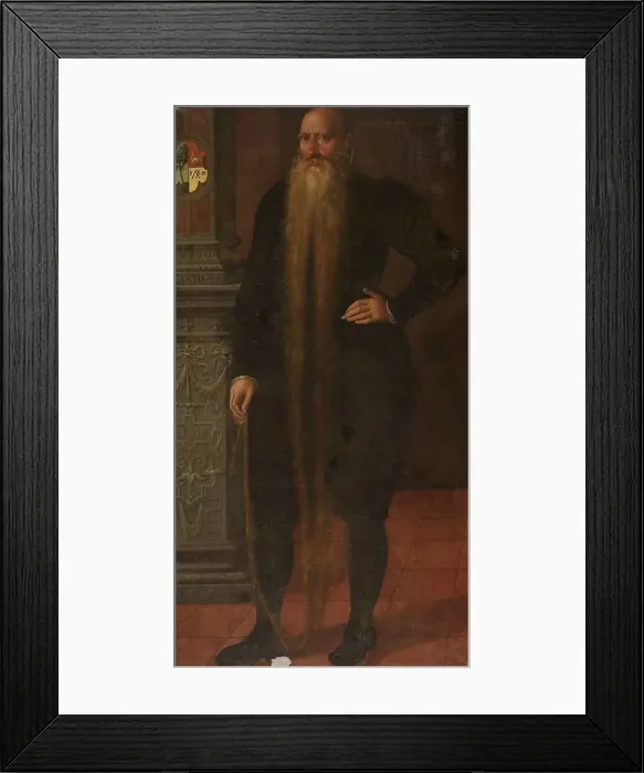 Framed Print : Portrait of Pieter Dircksz, called Long Beard, Council Member of the Orphan Chamber in Edam, 1583. Creator: Aert Pietersz Framed Print : Portrait of Pieter Dircksz, called Long Beard, Council Member of the Orphan Chamber in Edam, 1583. Creator: Aert Pietersz