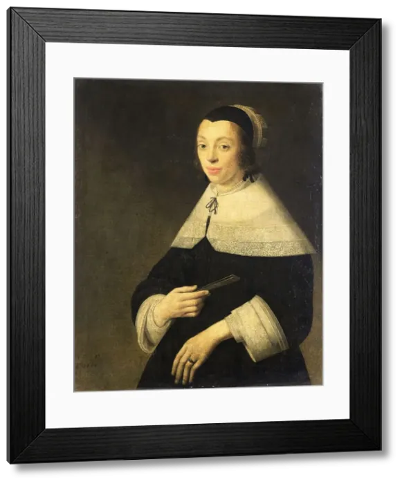 Framed Print : Portrait of a Young Woman, 1654. Creator: Anthonie Palamedesz Framed Print : Portrait of a Young Woman, 1654. Creator: Anthonie Palamedesz