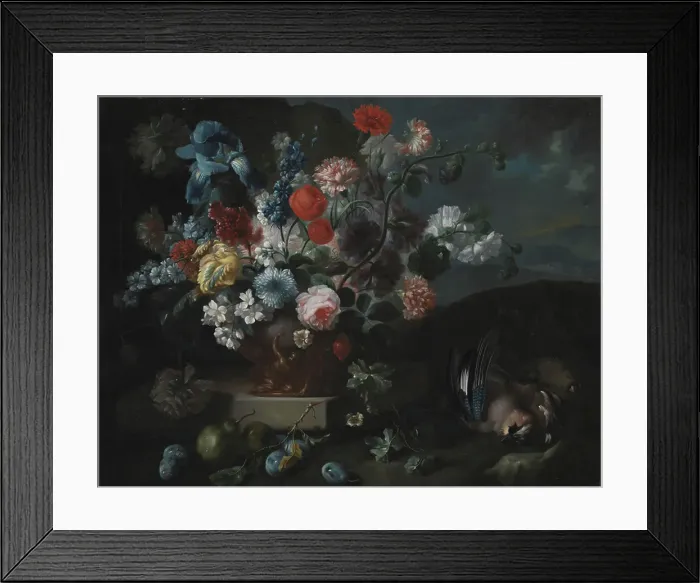 Framed Print : Flower Bowl, 1673-1724. Creator: Franz Werner von Tamm Framed Print : Flower Bowl, 1673-1724. Creator: Franz Werner von Tamm