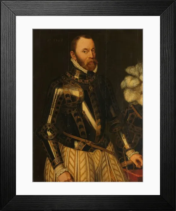 Framed Print : Portrait of Philippe de Montmorency, Count of Horne, Admiral of the Netherlands, Member of the Counc Creator: Anthonis Mor (copy after) Framed Print : Portrait of Philippe de Montmorency, Count of Horne, Admiral of the Netherlands, Member of the Counc Creator: Anthonis Mor (copy after)