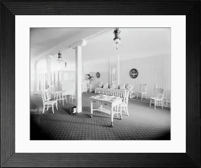 Framed Print : E.M. Bigsby Co. show rooms, restroom, second floor, between 1900 and 1915. Creator: Unknown Framed Print : E.M. Bigsby Co. show rooms, restroom, second floor, between 1900 and 1915. Creator: Unknown