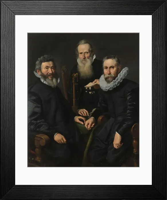 Framed Print : Group Portrait of an Unidentified Board of Governors, c.1625-c.1630. Creator: Thomas de Keyser Framed Print : Group Portrait of an Unidentified Board of Governors, c.1625-c.1630. Creator: Thomas de Keyser
