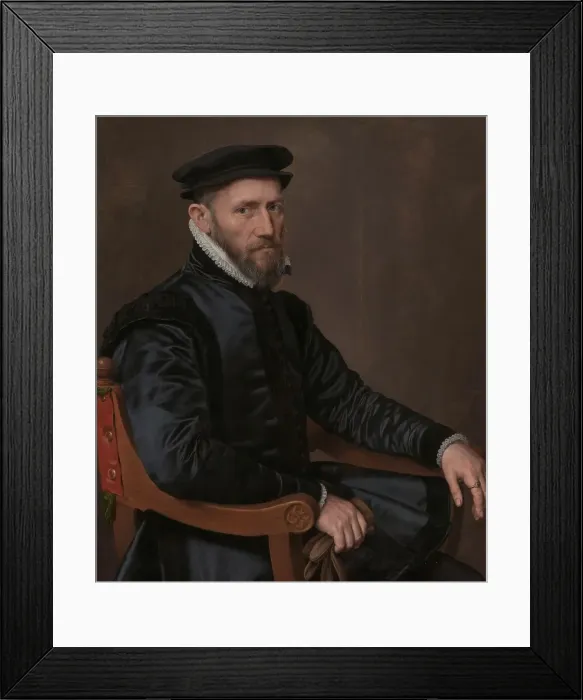 Framed Print : Portraits of Sir Thomas Gresham and Anne Fernely, c.1560-c.1565. Creator: Antonis Mor Framed Print : Portraits of Sir Thomas Gresham and Anne Fernely, c.1560-c.1565. Creator: Antonis Mor