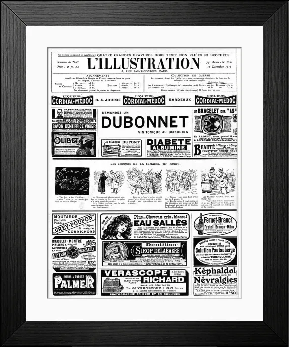 Framed Print : L'Illustration; 13, Rue Saint-Georges, Paris. Decembre 1916. Promotionnel, 1916. Creator: Unknown Framed Print : L'Illustration; 13, Rue Saint-Georges, Paris. Decembre 1916. Promotionnel, 1916. Creator: Unknown