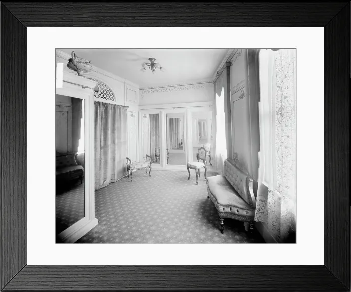 Framed Print : E.M. Bigsby Co. show rooms, French room, between 1900 and 1915. Creator: Unknown Framed Print : E.M. Bigsby Co. show rooms, French room, between 1900 and 1915. Creator: Unknown