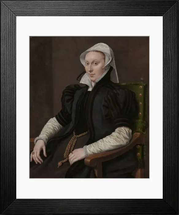 Framed Print : Portraits of Sir Thomas Gresham and Anne Fernely, c.1560-c.1565. Creator: Antonis Mor Framed Print : Portraits of Sir Thomas Gresham and Anne Fernely, c.1560-c.1565. Creator: Antonis Mor