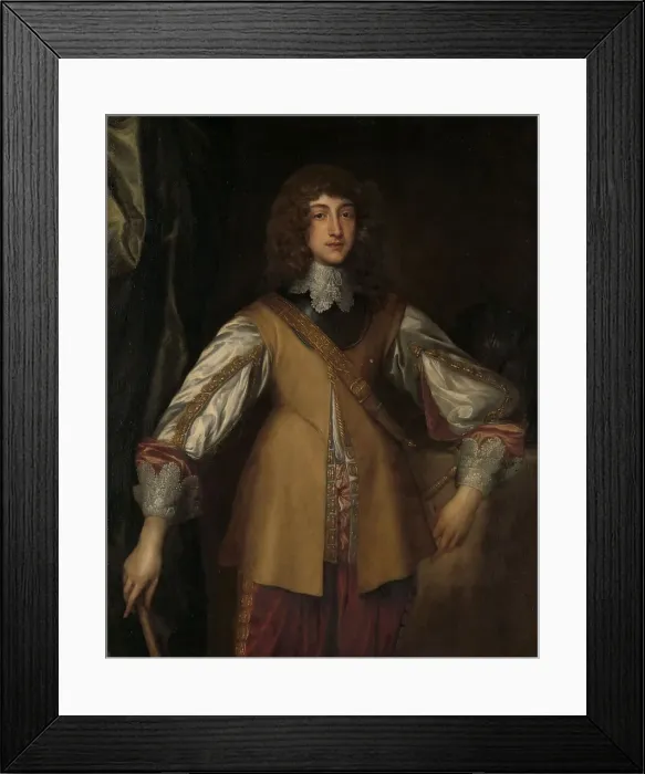 Framed Print : Portrait of Rupert (1619-1682), Prince-Palatine of the Rhine, in Combat Dress, after c.1645. Creator: Anthony van Dyck (copy after)