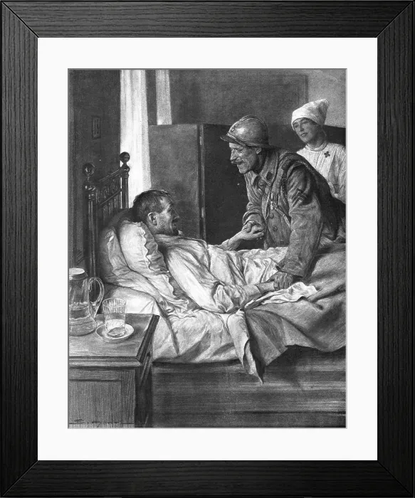 Framed Print : On ne s'etait pas revus Douaumont, 1916. Creator: J Simont Framed Print : On ne s'etait pas revus Douaumont, 1916. Creator: J Simont