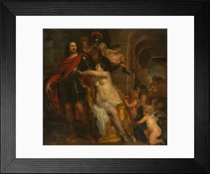 Framed Print : Venus Arming a Warrior, possibly Johan Maurits at the Forge of Vulcan, c.1644. Creator: Thomas Willeboirts Framed Print : Venus Arming a Warrior, possibly Johan Maurits at the Forge of Vulcan, c.1644. Creator: Thomas Willeboirts
