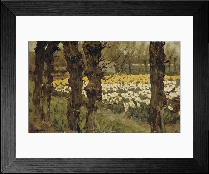 Framed Print : Tulip Fields, 1880-1937. Creator: Antonie Louis Koster Framed Print : Tulip Fields, 1880-1937. Creator: Antonie Louis Koster
