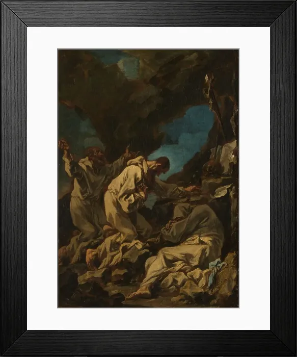 Framed Print : Three Camaldolese Monks in Ecstatic Prayer, 1710-1740. Creator: Alessandro Magnasco Framed Print : Three Camaldolese Monks in Ecstatic Prayer, 1710-1740. Creator: Alessandro Magnasco