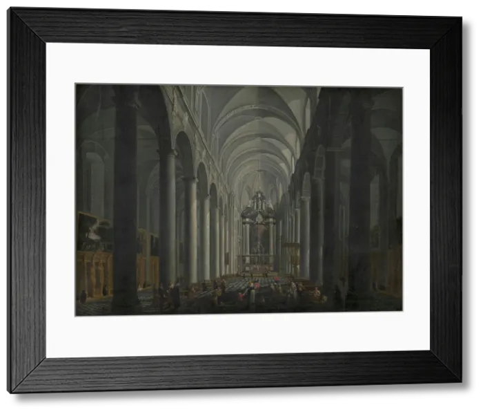 Framed Print : Interior of the Jesuit Church in Bruges, 1675-1721. Creator: Jacob Balthasar Peeters Framed Print : Interior of the Jesuit Church in Bruges, 1675-1721. Creator: Jacob Balthasar Peeters