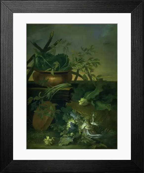 Framed Print : Still Life. Vegetables, 1675-1735. Creator: Jean Baptiste Gaijot Dubuisson Framed Print : Still Life. Vegetables, 1675-1735. Creator: Jean Baptiste Gaijot Dubuisson