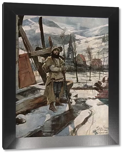 En Alsace; A Metzeral (Janvier 1916), 1916. Creator: Francois Flameng