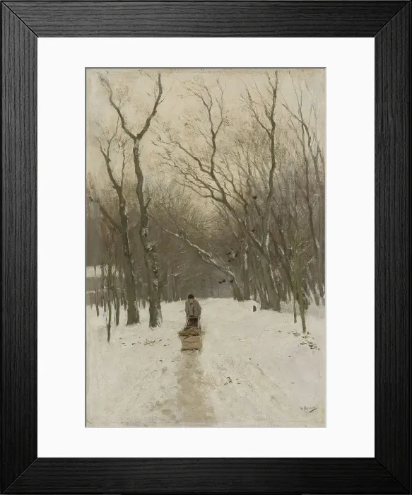 Framed Print : Winter in the Scheveningen Woods, 1870-1888. Creator: Anton Mauve Framed Print : Winter in the Scheveningen Woods, 1870-1888. Creator: Anton Mauve