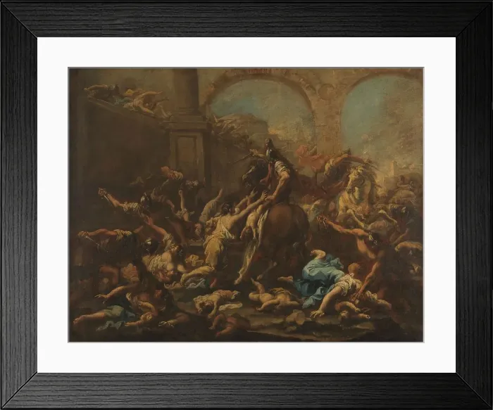 Framed Print : Massacre of the Innocents, 1715-1740. Creator: Alessandro Magnasco Framed Print : Massacre of the Innocents, 1715-1740. Creator: Alessandro Magnasco