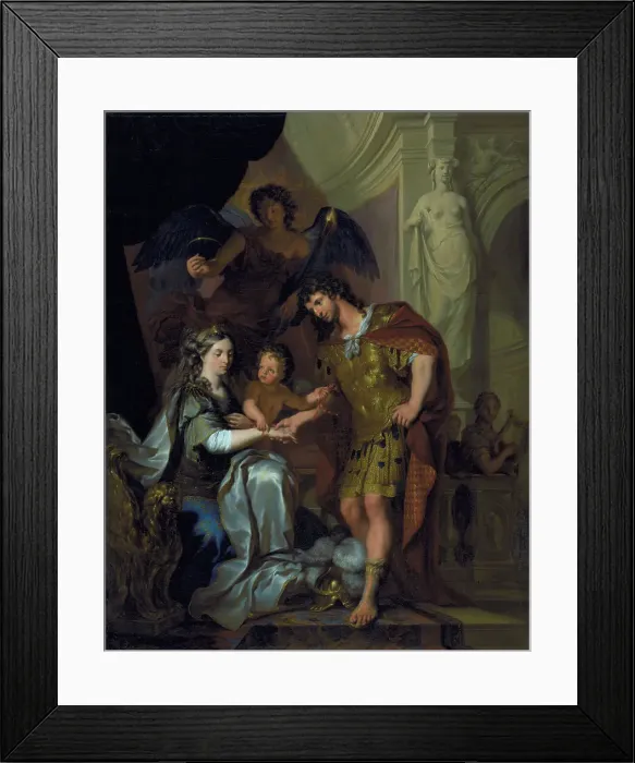 Framed Print : The Wedding of Alexander and Roxana (?), 1678-1681. Creators: Arnold Houbraken, Gerard de Lairesse Framed Print : The Wedding of Alexander and Roxana (?), 1678-1681. Creators: Arnold Houbraken, Gerard de Lairesse