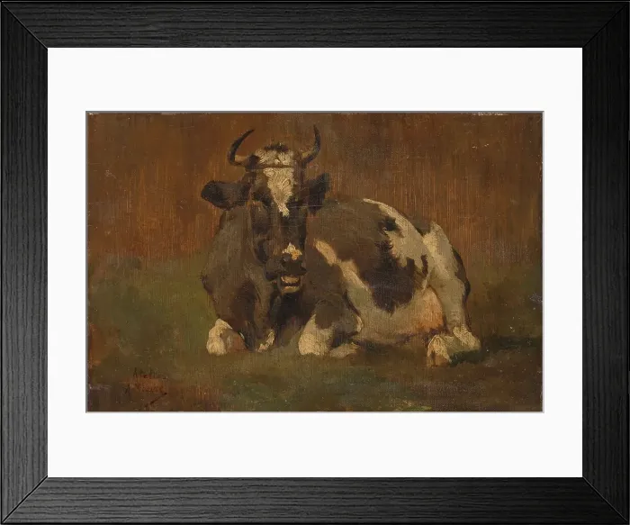 Framed Print : Lying Cow, c.1860-c.1888. Creator: Anton Mauve Framed Print : Lying Cow, c.1860-c.1888. Creator: Anton Mauve