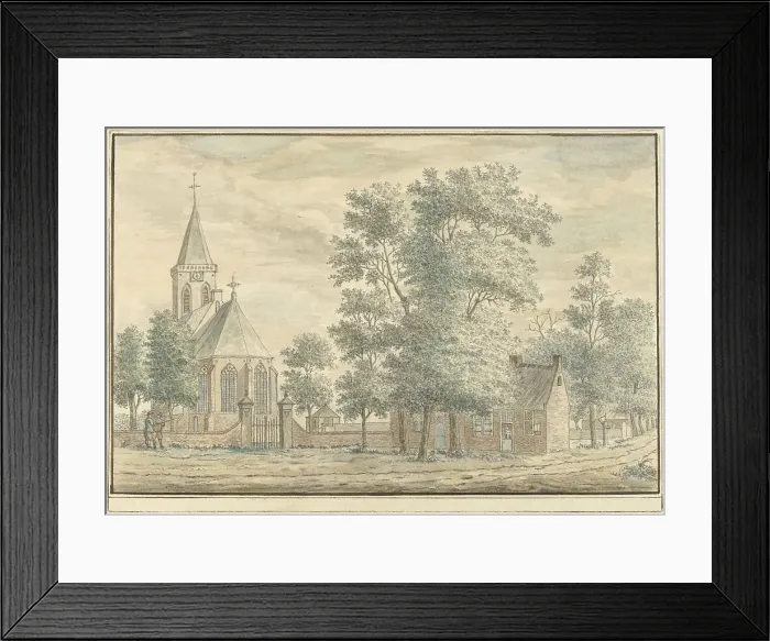 Framed Print : View in Hilversum, 1779. Creator: A. Masurel Framed Print : View in Hilversum, 1779. Creator: A. Masurel