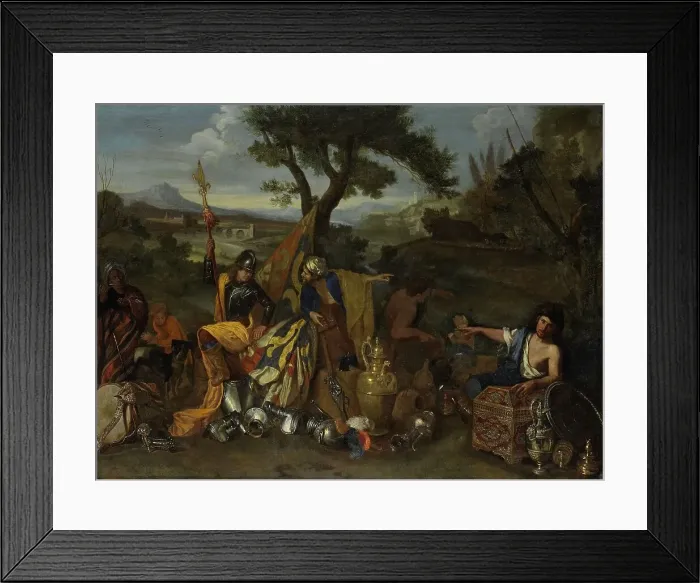 Framed Print : The Peddlers, 1635-1650. Creator: Andrea de Leone Framed Print : The Peddlers, 1635-1650. Creator: Andrea de Leone