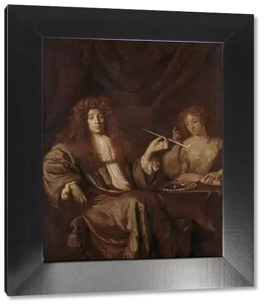 Portrait of Hadriaan Beverland with a Prostitute, c.1676. Creator: Ary de Vois
