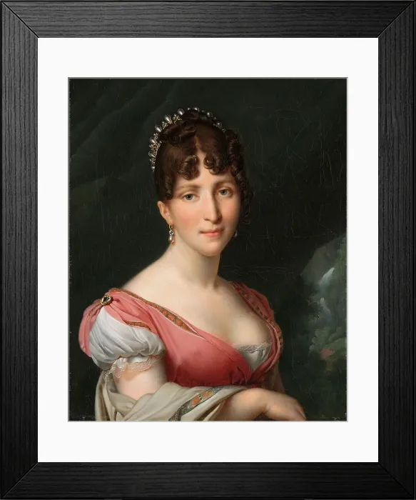 Framed Print : Portrait of Hortense de Beauharnais, Queen of Holland, c.1805-c.1809. Creator: Girodet de Roucy-Trioson Framed Print : Portrait of Hortense de Beauharnais, Queen of Holland, c.1805-c.1809. Creator: Girodet de Roucy-Trioson