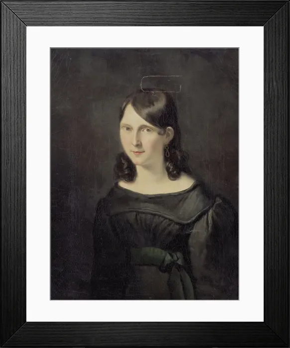 Framed Print : Portrait of a girl, presumably Miss Sligting, c.1830-c.1843. Creator: Unknown Framed Print : Portrait of a girl, presumably Miss Sligting, c.1830-c.1843. Creator: Unknown