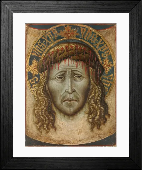 Framed Print : The Sudarium of Saint Veronica, c.1450. Creator: Anon Framed Print : The Sudarium of Saint Veronica, c.1450. Creator: Anon
